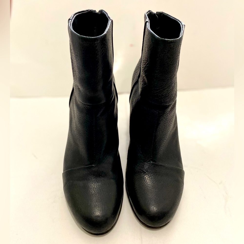 Rag&Bone Newburry Italian Black Leather Ankle Boots Size 40 - Picture 4 of 15